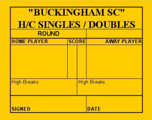 D&D Carney Handicap Singles